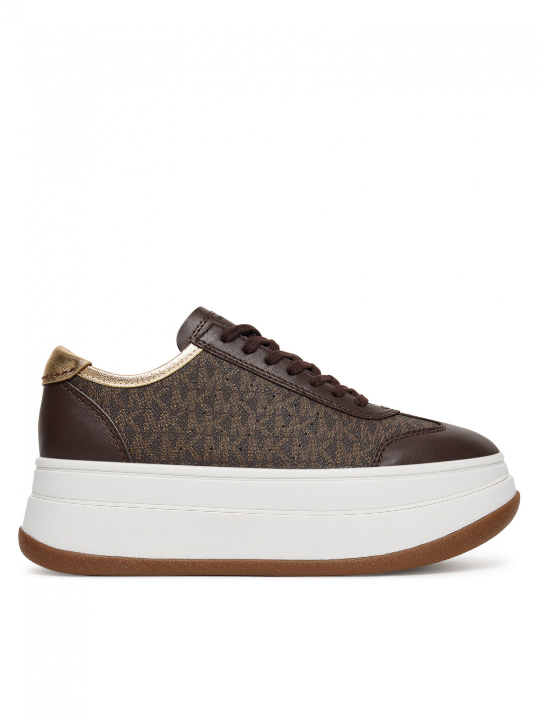 MICHAEL Michael Kors Sneakersy Hayes 43T5HYFS2L Hnědá
